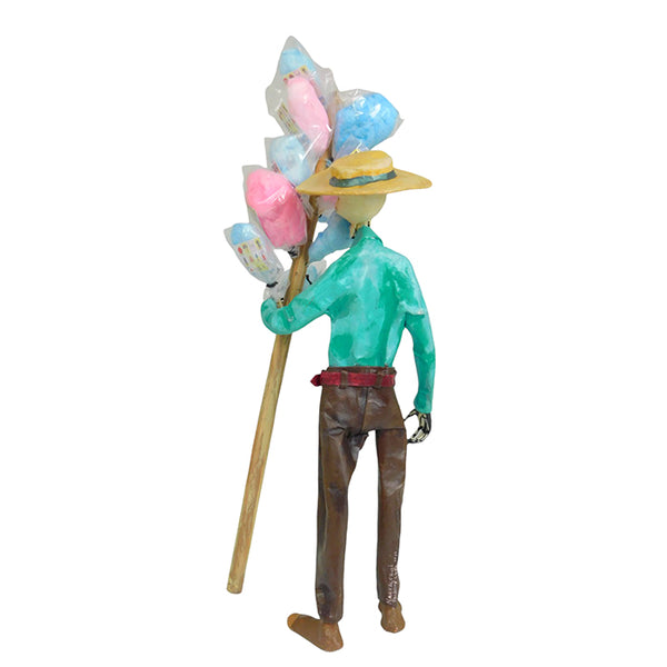 Palacios Lugo: Papier Mache Day of the Dead Cotton Candy Seller