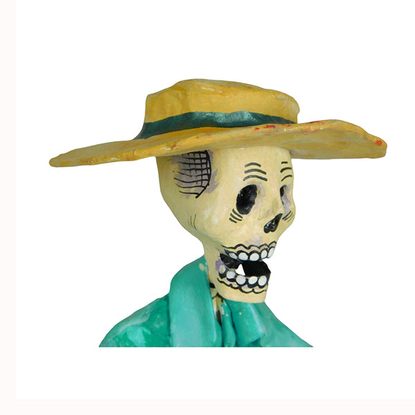 Palacios Lugo: Papier Mache Day of the Dead Cotton Candy Seller