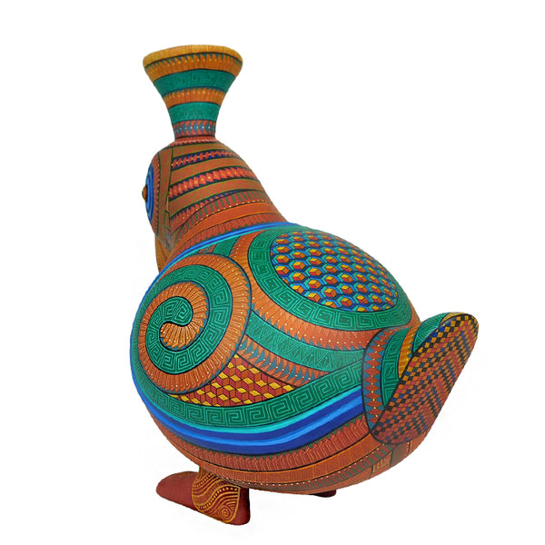 Pedro Carreno: Pre-Columbian Parrot Woodcarving