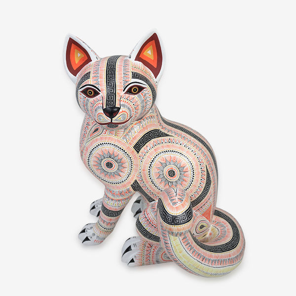Rocio Fabian: Magnificent Cat Woodcarving