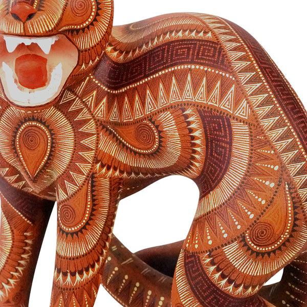 Rocio Fabian: Fierce Jaguar Woodcarving