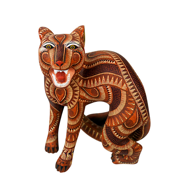 Rocio Fabian: Fierce Jaguar Woodcarving