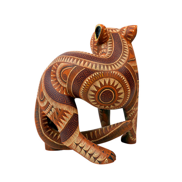 Rocio Fabian: Fierce Jaguar Woodcarving