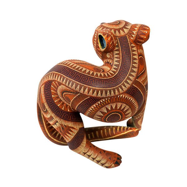 Rocio Fabian: Fierce Jaguar Woodcarving