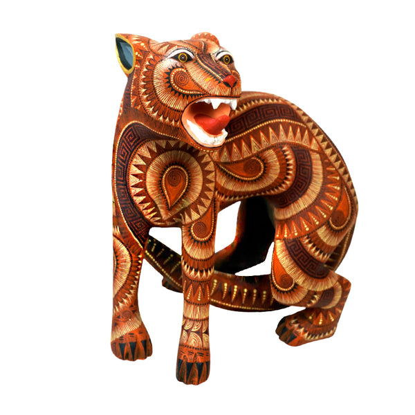 Rocio Fabian: Fierce Jaguar Woodcarving