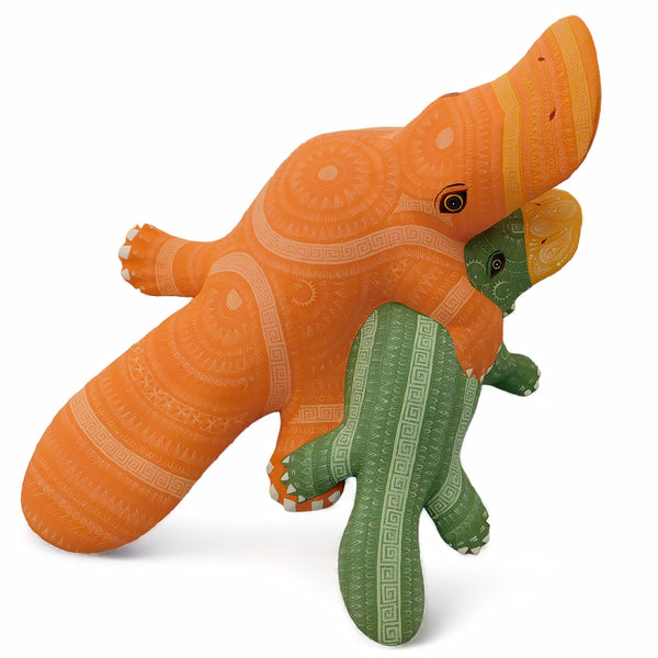 ON SALE Rocio Fabian: Splendid Platypus & Baby Sculpture