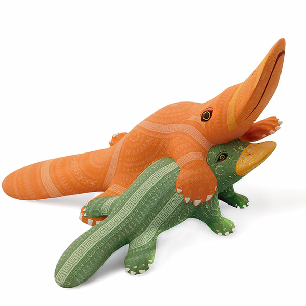 ON SALE Rocio Fabian: Splendid Platypus & Baby Sculpture