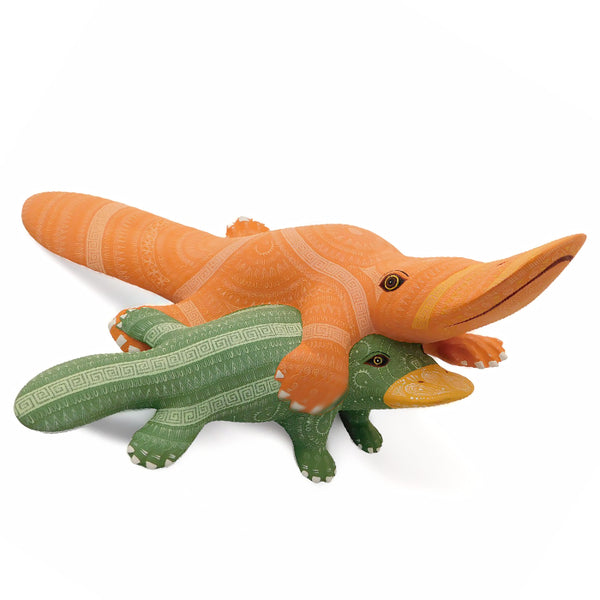 ON SALE Rocio Fabian: Splendid Platypus & Baby Sculpture