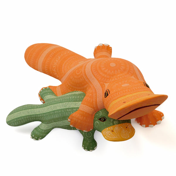 ON SALE Rocio Fabian: Splendid Platypus & Baby Sculpture