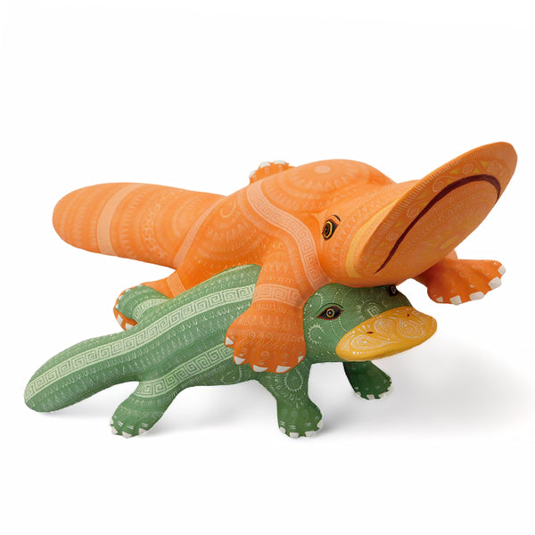 ON SALE Rocio Fabian: Splendid Platypus & Baby Sculpture