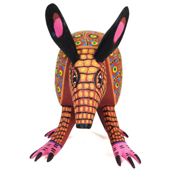 Armadillo wood figurine