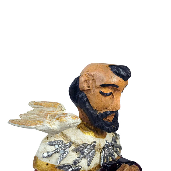 Milagros: St. Francis of Assisi Sculpture Woodcarved