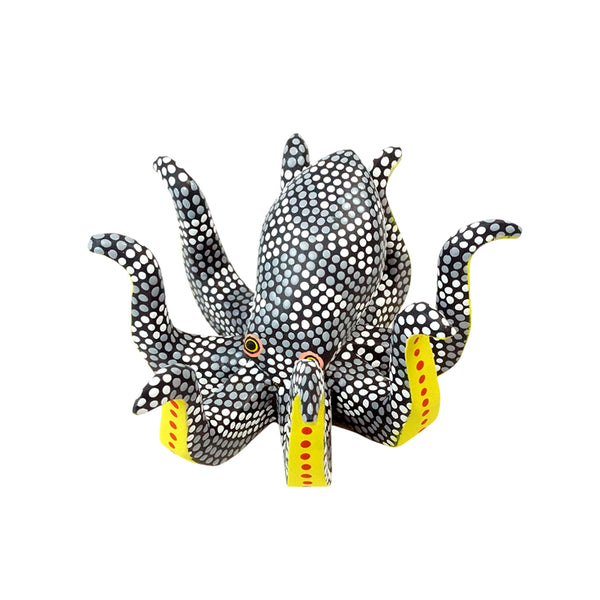 Saul Aragon: Little Sea Dancer Octopus Woodcarving