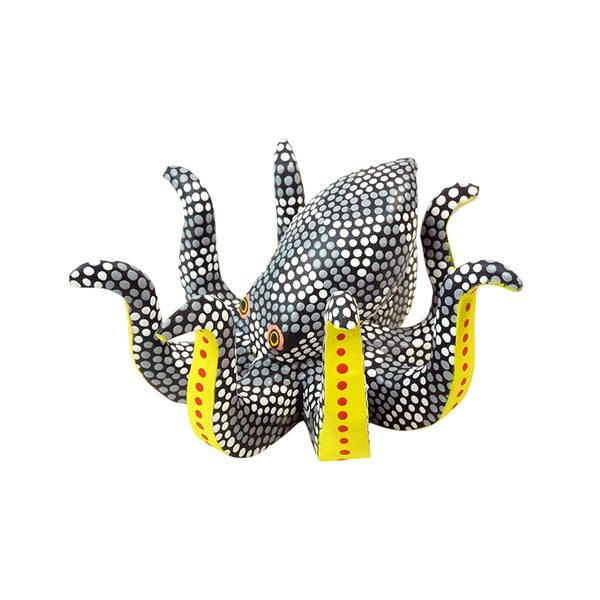 Saul Aragon: Little Sea Dancer Octopus Woodcarving