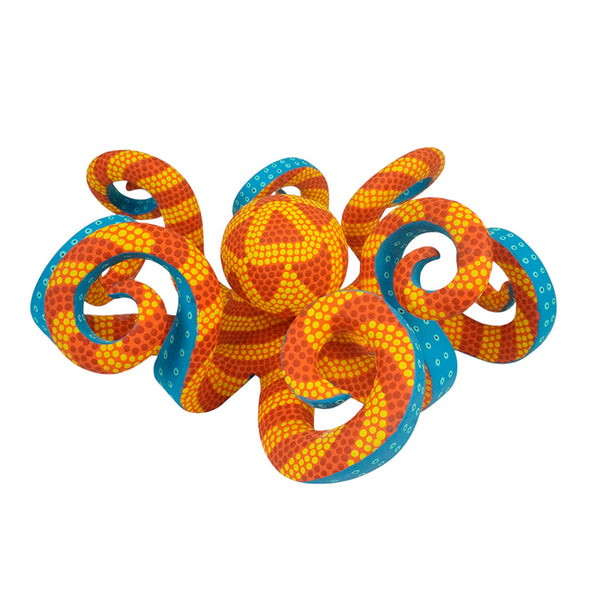 Saul Aragon: Sunburst Octopus Woodcarving