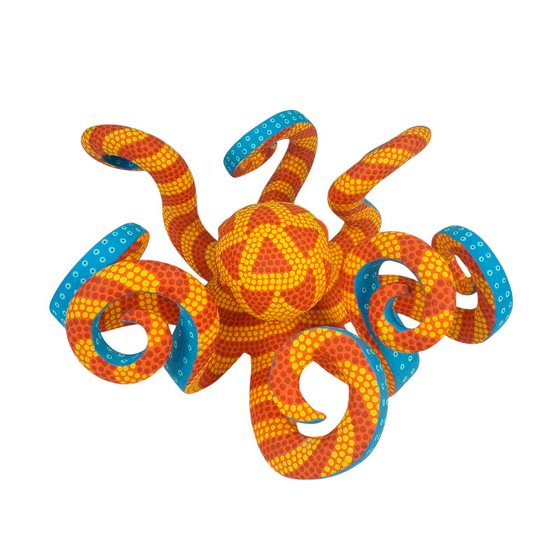 Saul Aragon: Sunburst Octopus Woodcarving