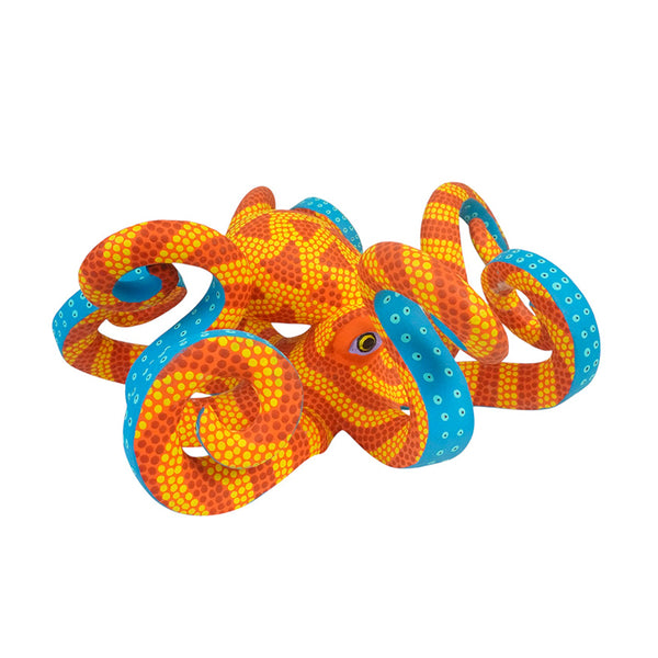 Saul Aragon: Sunburst Octopus Woodcarving