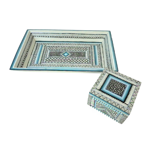 Susana Calvo: Box & Tray Set Woodcarving