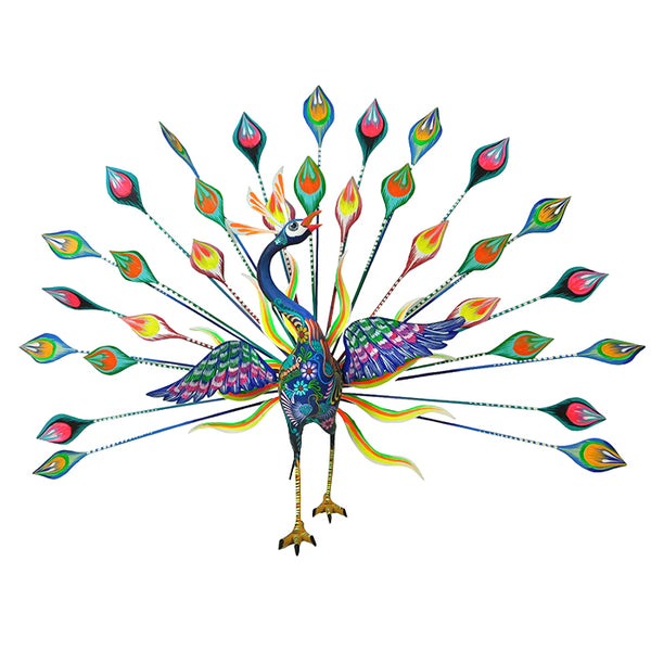 Tribus Mixes: Peacock Woodcarving