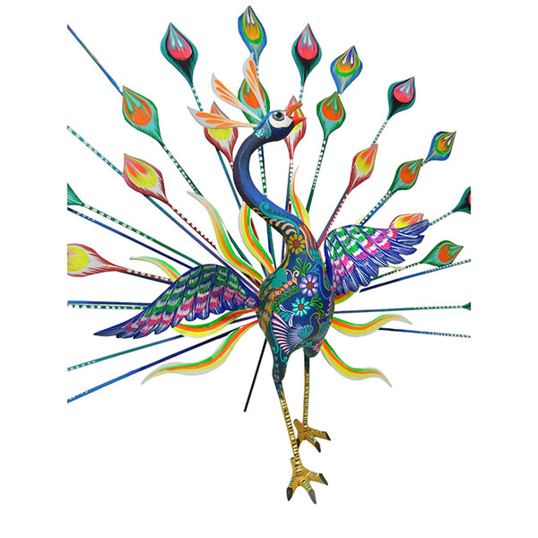 Tribus Mixes: Peacock Woodcarving