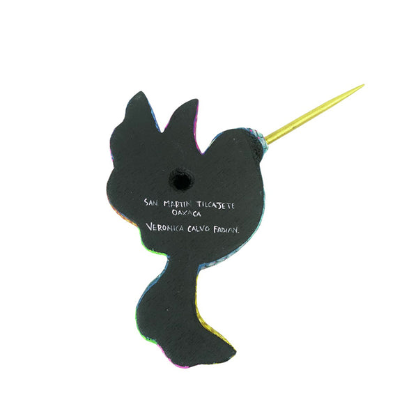 Veronica Calvo: Little Wall Hummingbird Woodcarving