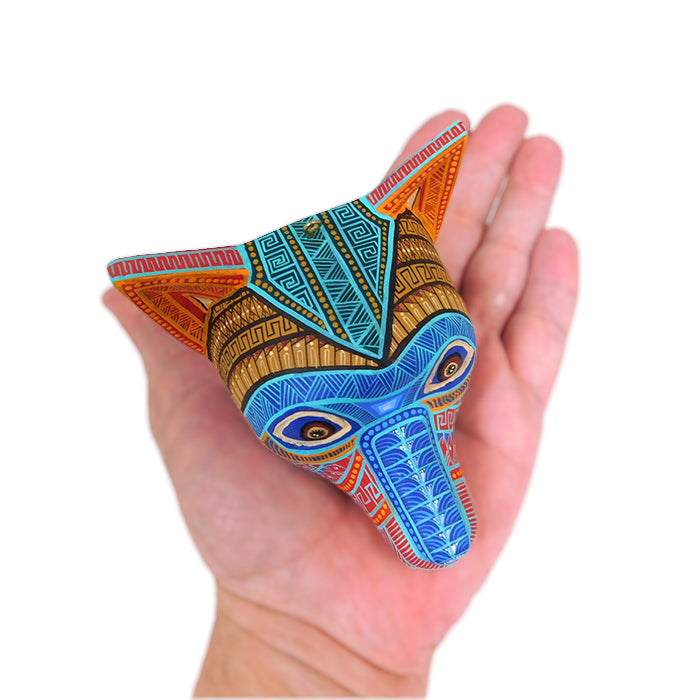 Miguel Xuana: Mini Wolf Mask Wood