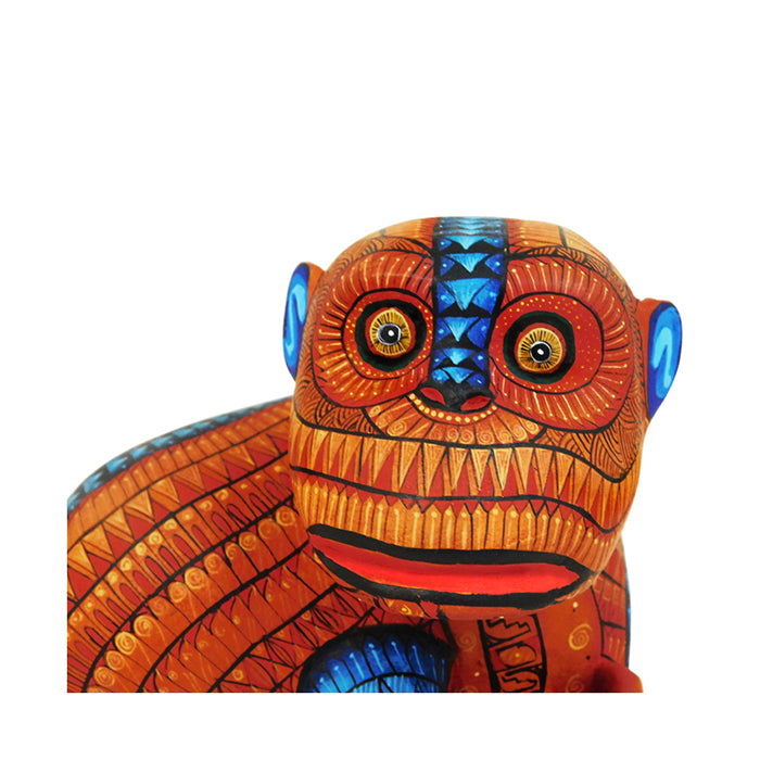 Monkey wood sculpture