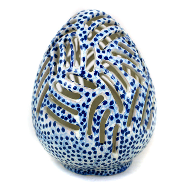 Authentic Talavera Faberge Shaped Vessel