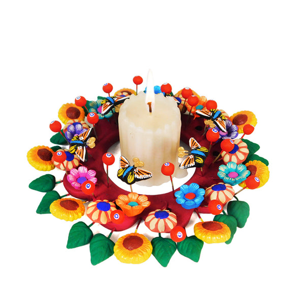 Hernandez Family: Small Metepec Wreath