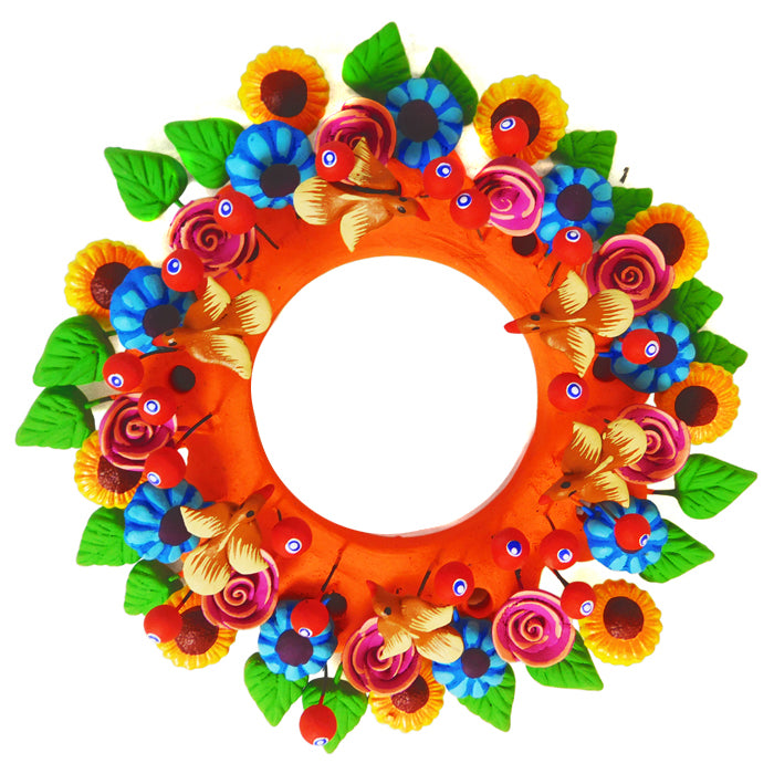Hernandez Family: Small Metepec Wreath