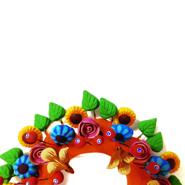 Hernandez Family: Small Metepec Wreath