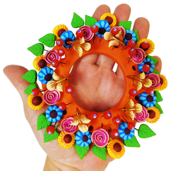 Hernandez Family: Small Metepec Wreath