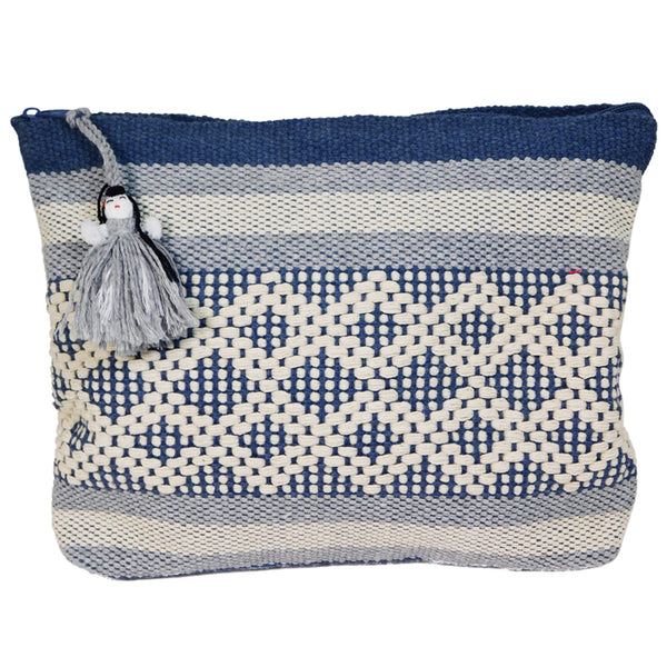 Bag Jalieza Blue Double Fretwork