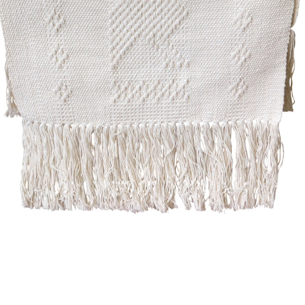 Table Bed Runner White Chiapas