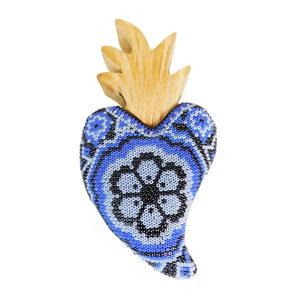 Huichol: Blue Heart