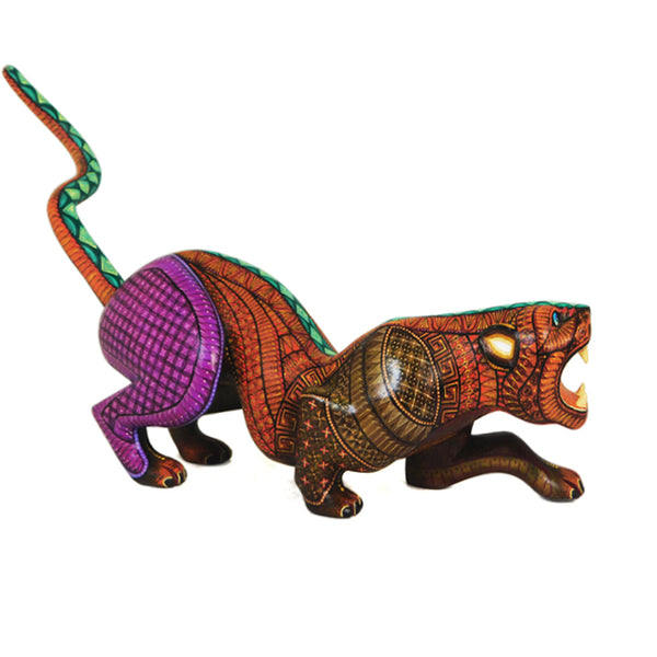 Jorge Vaszquez: Magnificent Fierce Jaguar Woodcarving