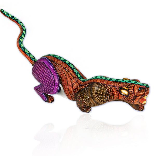 Jorge Vaszquez: Magnificent Fierce Jaguar Woodcarving