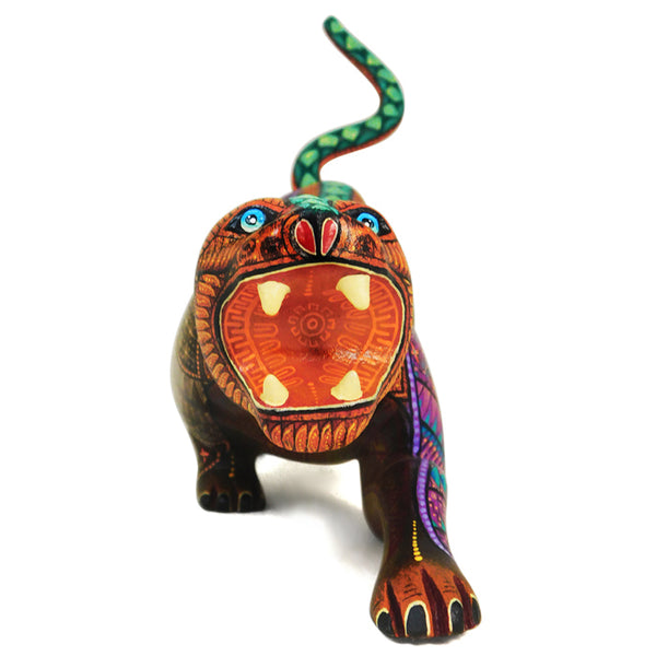 Jorge Vaszquez: Magnificent Fierce Jaguar Woodcarving