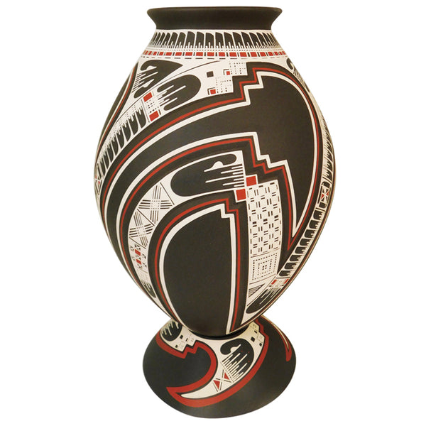 Lazaro Ozuna Silveira: Tall Mata Ortiz Olla