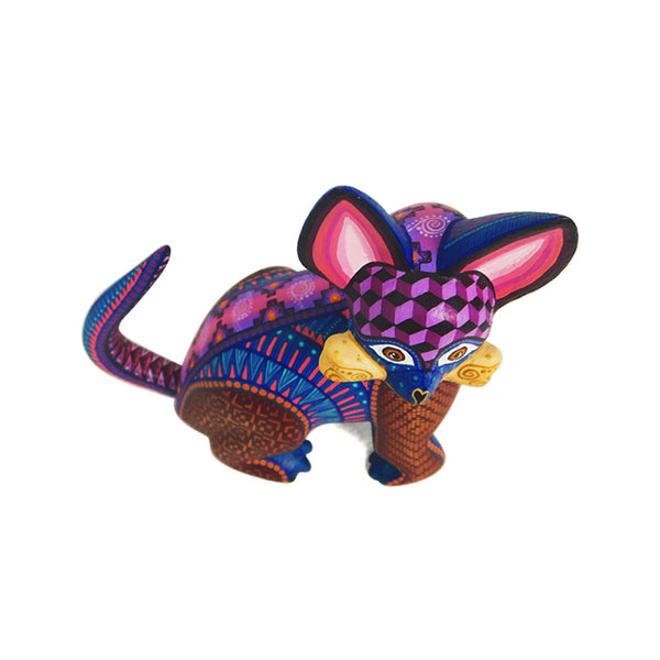 Estefania Jimenez: Little Dog with Treasured Bone Woodcarving