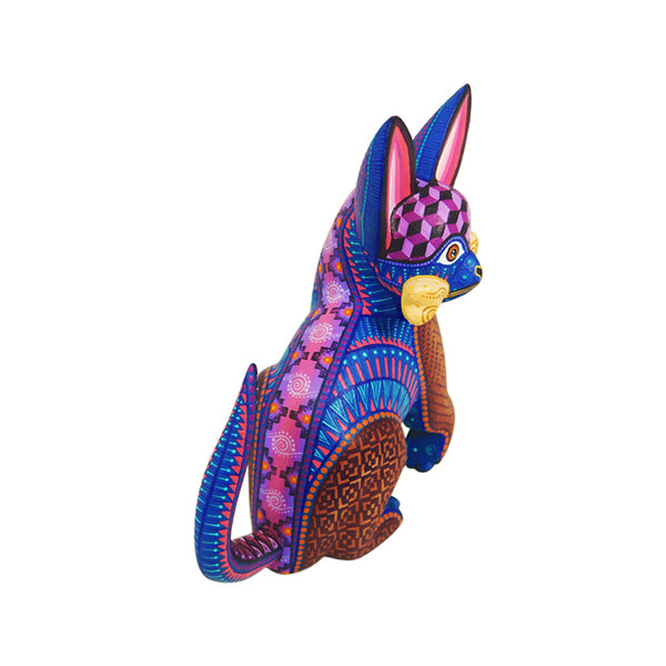 Estefania Jimenez: Little Dog with Treasured Bone Woodcarving