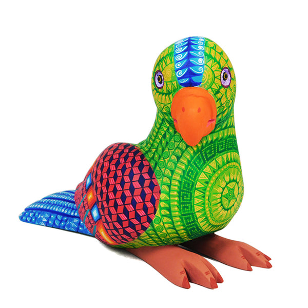 Saul Aragon: Rainforest Parrot Woodcarving