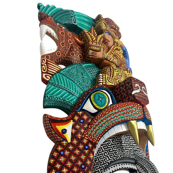 Mario Castellanos: Stunning Precolumbian Cedar Mask Alebrije