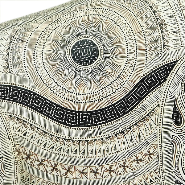 Rocio Fabian: Sacred White Buffalo Woodcarving