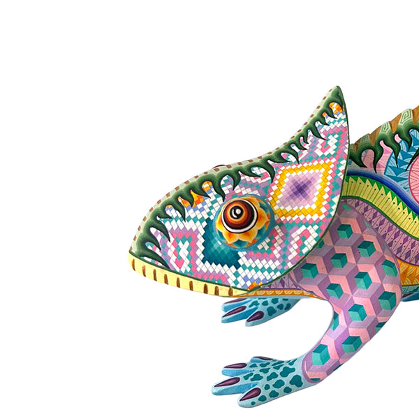 Fatima Fuentes: Spectacular Chameleon Woodcarving