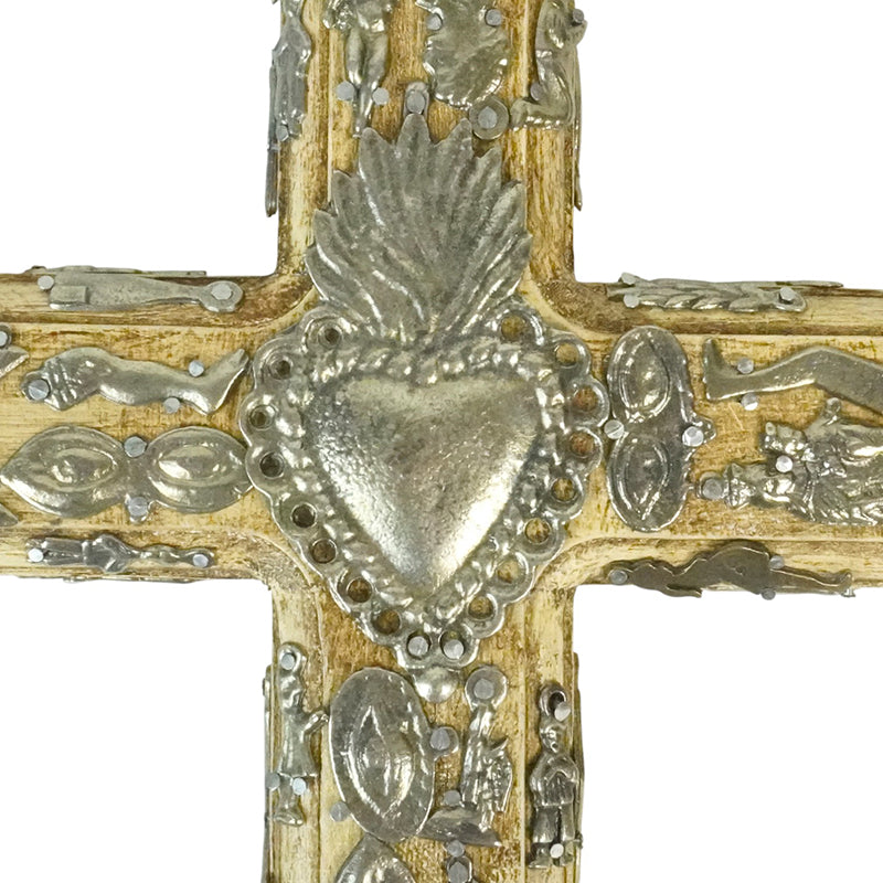 Milagros: Sacred Heart Wall Cross
