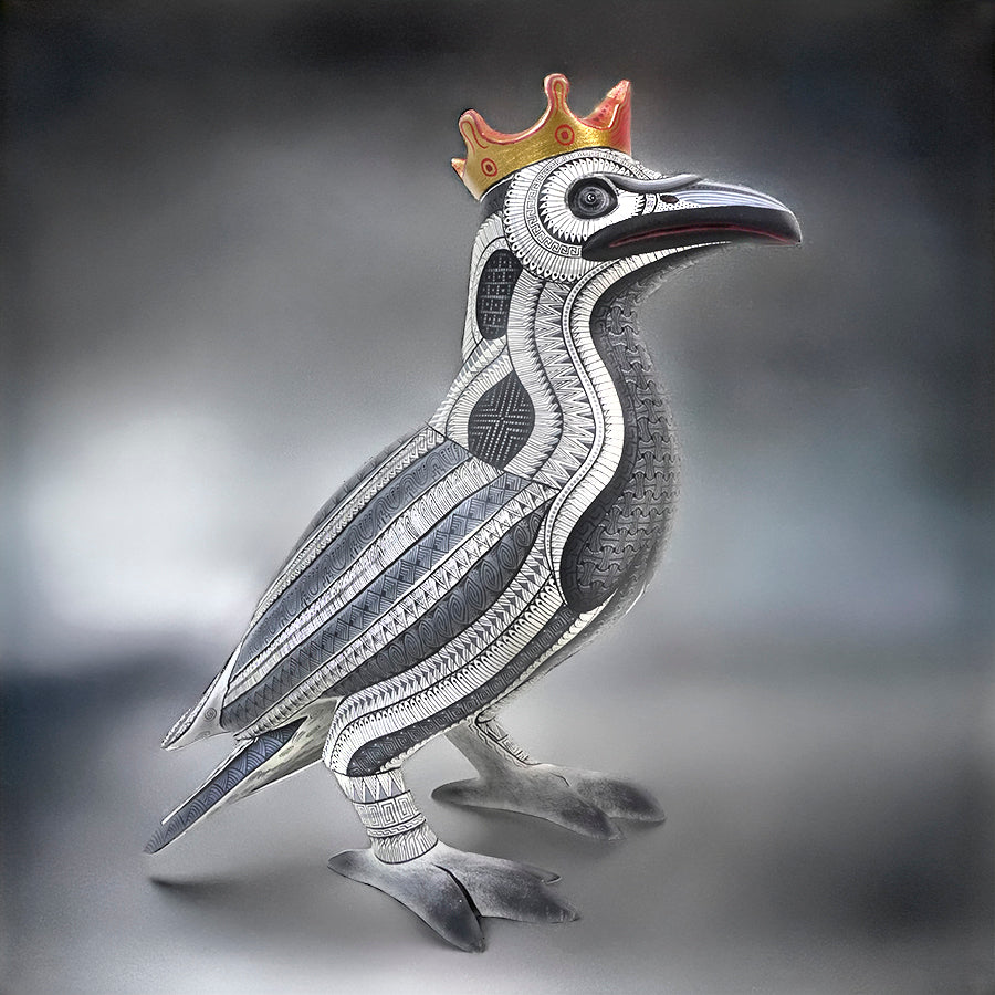 Isabel Fabian: Impressive Crow Woodcarving
