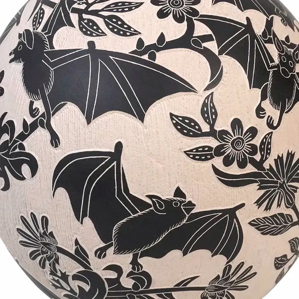 Adrian Corona: Bats Medium Size Mata Ortiz