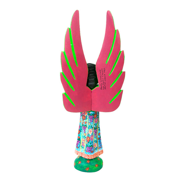 Alberto Jimenez: Angel with Trumpet Woodcarving