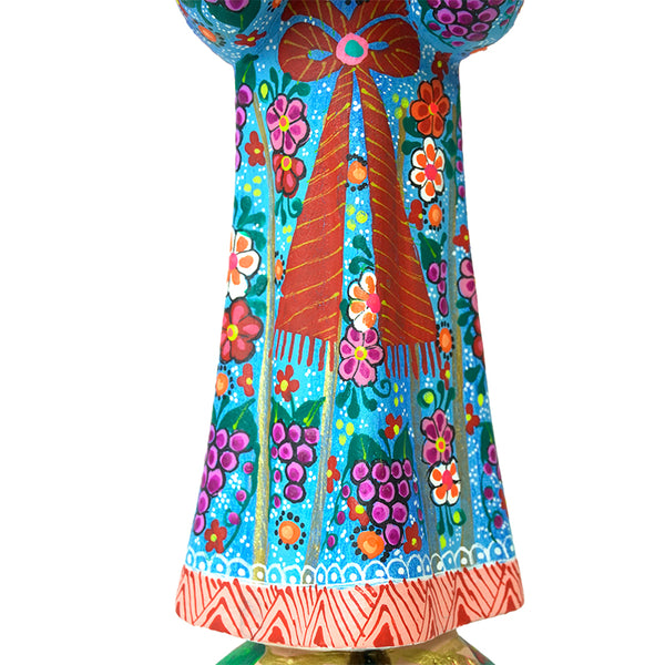 Alberto Jimenez: Angel with Trumpet Woodcarving